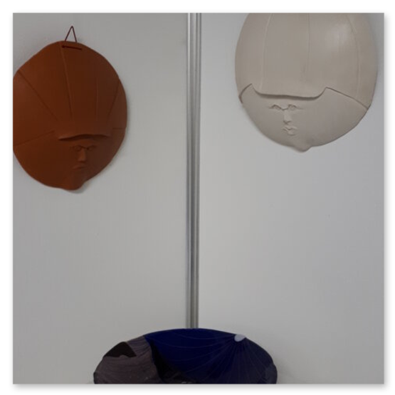 Kunstausstellung im Werkhaus Kainach der Familie Prehal, einige Kunstwerke und die Familie Prehal