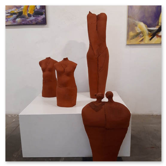 Kunstausstellung in der Kunstfabrik, Einladung, Kunstwerke ud Publikum