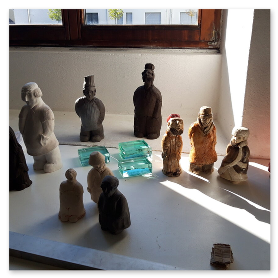 Kunstausstellung in der Kunstfabrik, Einladung, Kunstwerke ud Publikum