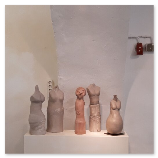 Kunstausstellung in der Kunstfabrik, Einladung, Kunstwerke ud Publikum