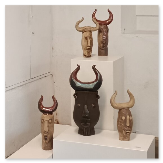 Ausstellung "Visionen" in der Kunstfabrik in Bärnbach. Vernisage und einige Kunstwerke