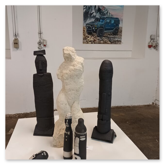 Ausstellung "Visionen" in der Kunstfabrik in Bärnbach. Vernisage und einige Kunstwerke