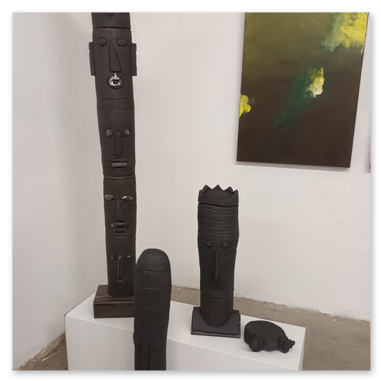 Ausstellung "Visionen" in der Kunstfabrik in Bärnbach. Vernisage und einige Kunstwerke