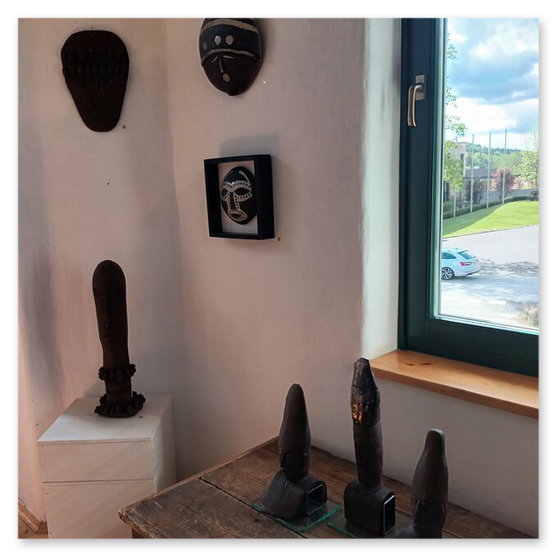 Ausstellung beim Malerwinkel, Skulpturen von Raunig Elisabeth.