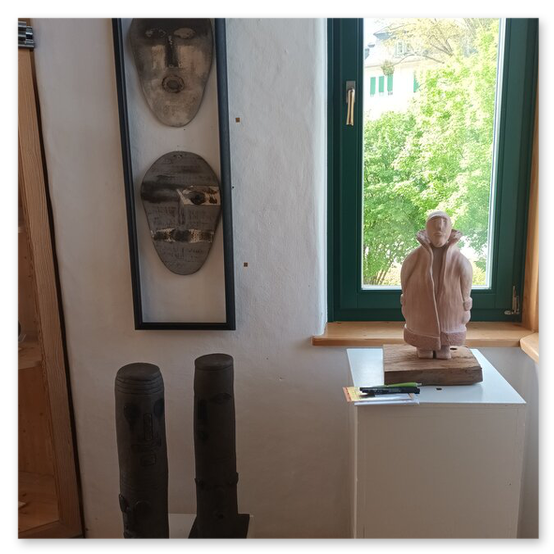 Ausstellung beim Malerwinkel, Skulpturen von Raunig Elisabeth.