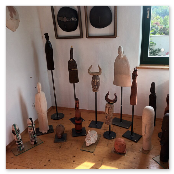 Ausstellung beim Malerwinkel, Skulpturen von Raunig Elisabeth.