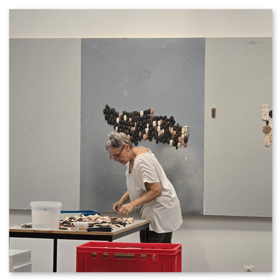 Ausstellung im Kunsthaus in Köflach, Skulpturen und Menschen
