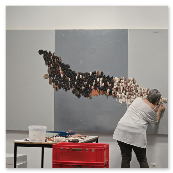Ausstellung im Kunsthaus in Köflach, Skulpturen und Menschen