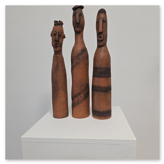 Ausstellung im Kunsthaus in Köflach, Skulpturen und Menschen
