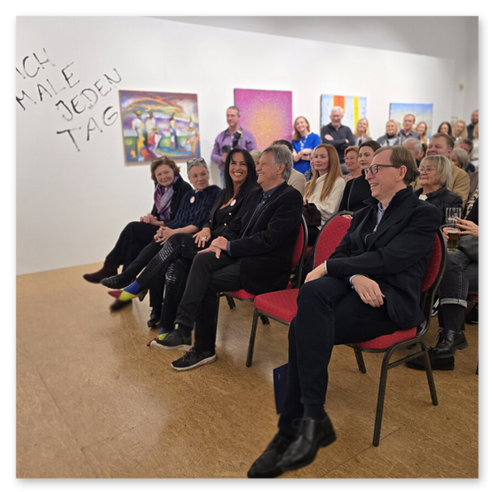 Ausstellung im Kunsthaus in Köflach, Skulpturen und Menschen