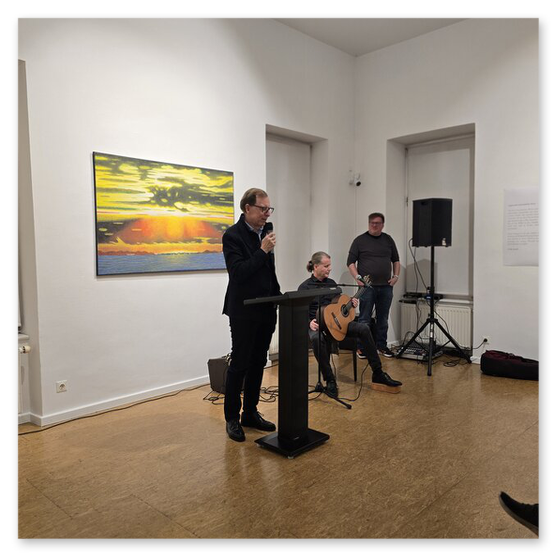Ausstellung im Kunsthaus in Köflach, Skulpturen und Menschen