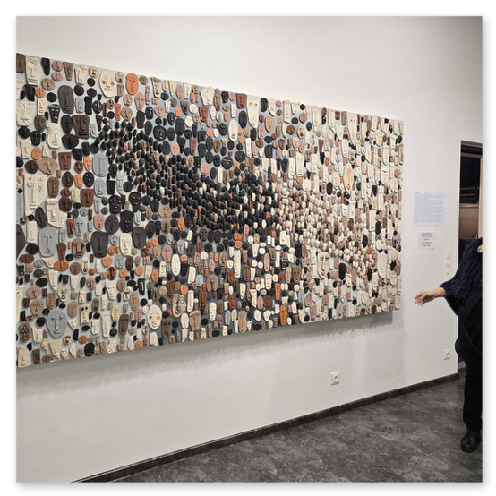 Ausstellung im Kunsthaus in Köflach, Skulpturen und Menschen