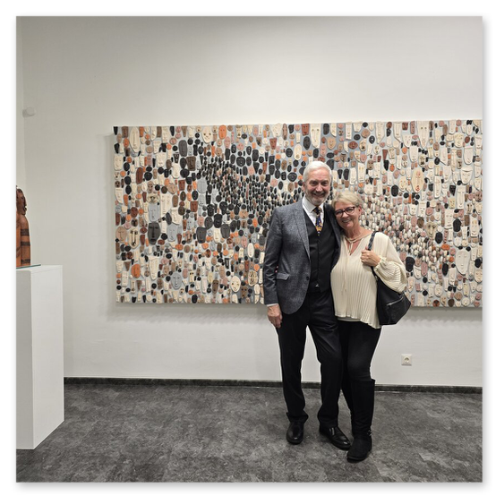 Ausstellung im Kunsthaus in Köflach, Skulpturen und Menschen