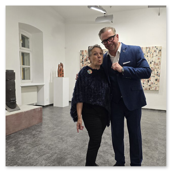 Ausstellung im Kunsthaus in Köflach, Skulpturen und Menschen