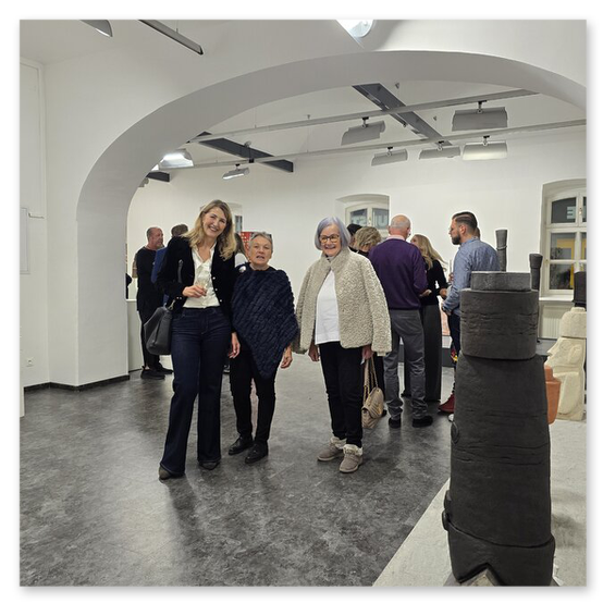 Ausstellung im Kunsthaus in Köflach, Skulpturen und Menschen