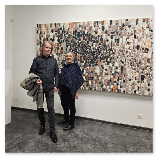 Ausstellung im Kunsthaus in Köflach, Skulpturen und Menschen