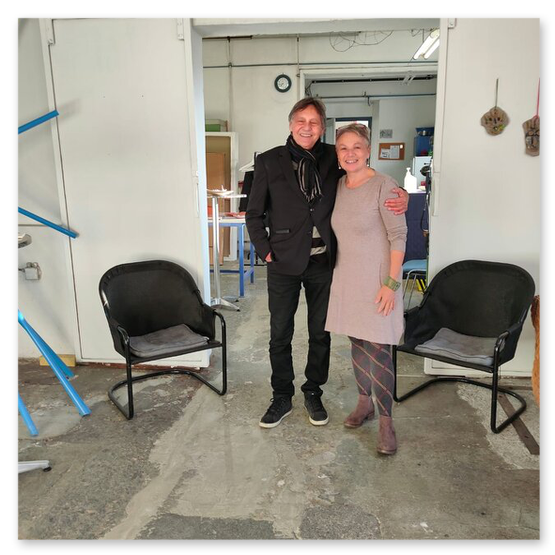 Kunstausstellung in der Kunstfabrik, Einladung, Kunstwerke ud Publikum