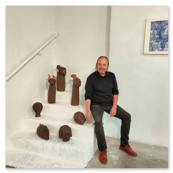 Kunstausstellung in der Kunstfabrik, Einladung, Kunstwerke ud Publikum