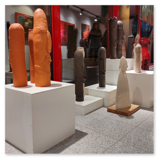 Ausstellung MOEL2ART in der Galerie am Schloßbergtor. Bilder der Vernisage und dere Kunstwerke von Monika Barwig und Elisabeth Raunig.