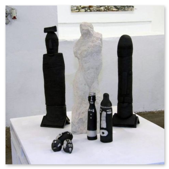 Ausstellung "Visionen" in der Kunstfabrik in Bärnbach. Vernisage und einige Kunstwerke