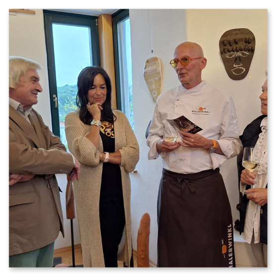 Ausstellung beim Malerwinkel, Skulpturen von Raunig Elisabeth.