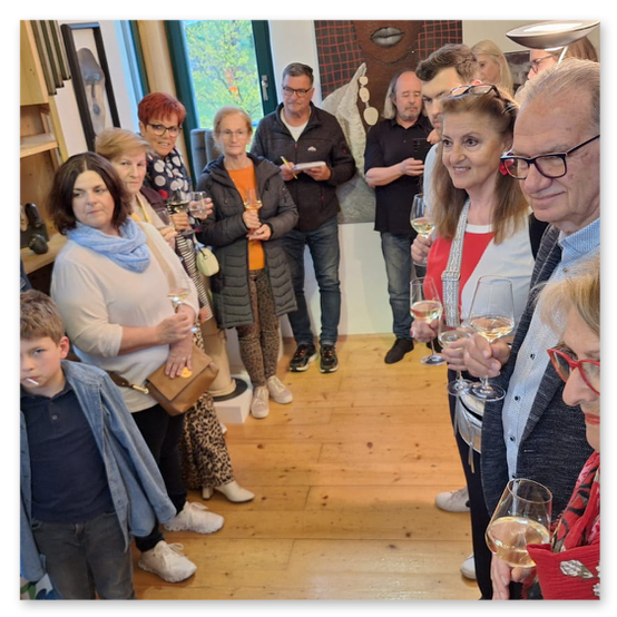 Ausstellung beim Malerwinkel, Skulpturen von Raunig Elisabeth.