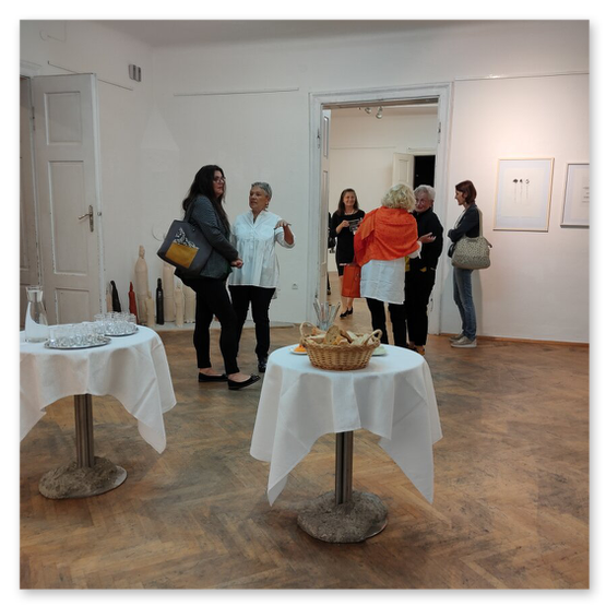 Ausstellung in der Galerie am Zentrum in Graz. Gäste und Kunstwerke