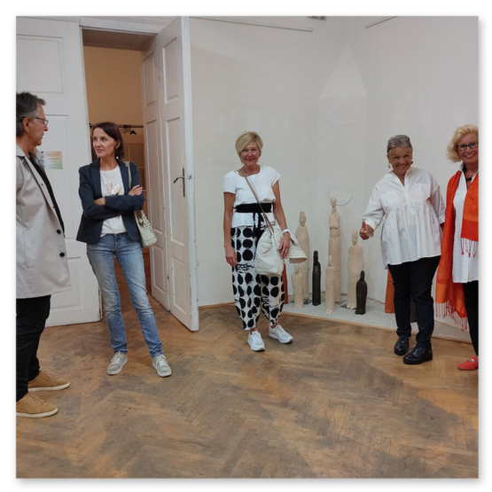 Ausstellung in der Galerie am Zentrum in Graz. Gäste und Kunstwerke