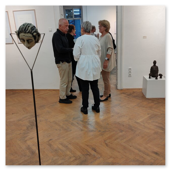 Ausstellung in der Galerie am Zentrum in Graz. Gäste und Kunstwerke
