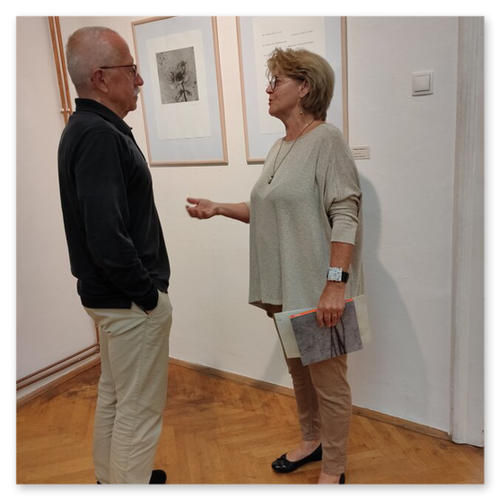 Ausstellung in der Galerie am Zentrum in Graz. Gäste und Kunstwerke