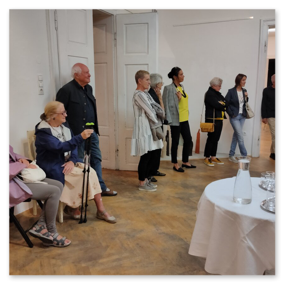 Ausstellung in der Galerie am Zentrum in Graz. Gäste und Kunstwerke