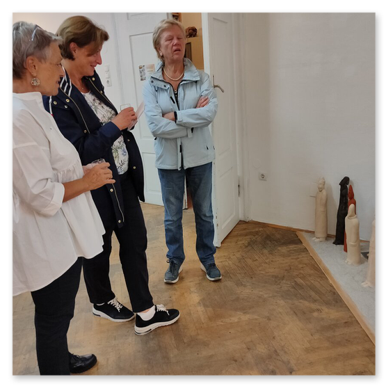 Ausstellung in der Galerie am Zentrum in Graz. Gäste und Kunstwerke