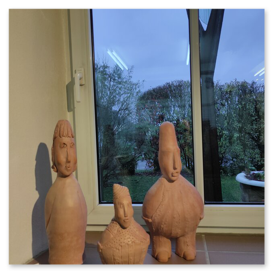 Gläsener Advent im Werkhaus der Familie Prehal in Kainach, einige Werke von Monika Barwig und Elisabeht Raunig