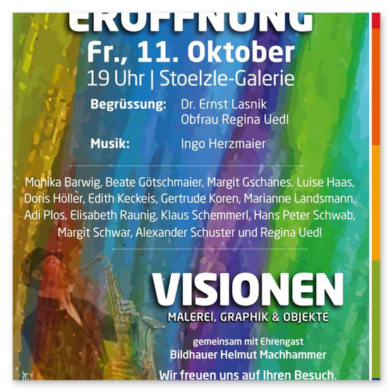 Ausstellung "Visionen" in der Kunstfabrik in Bärnbach. Vernisage und einige Kunstwerke