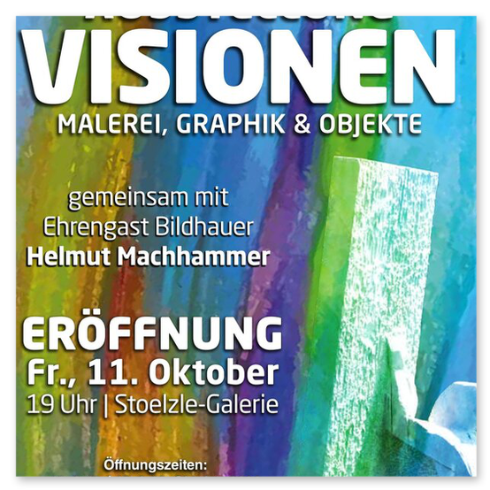 Ausstellung "Visionen" in der Kunstfabrik in Bärnbach. Vernisage und einige Kunstwerke